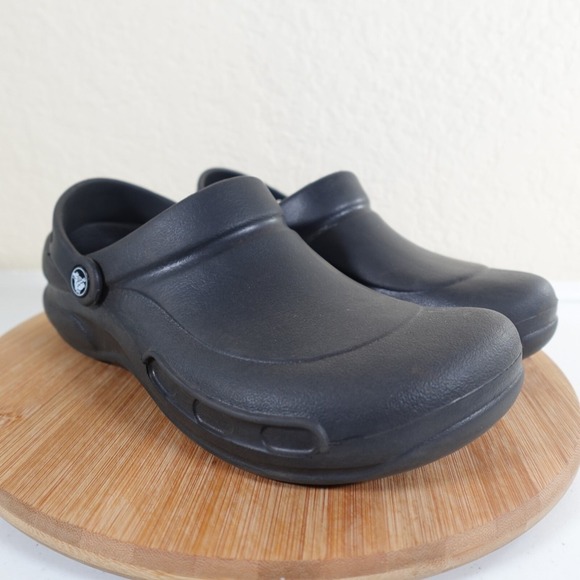 CROCS Shoes - Crocs Bistro Mens 8 Womens 10 Clogs Slip Resistant Shoes Nurse Chew Work Black